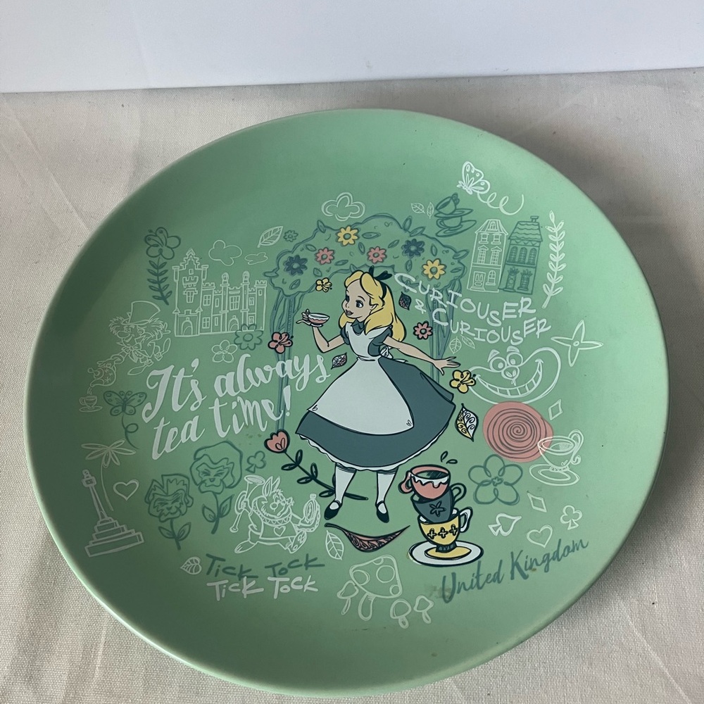NEW Disney Alice in Wonderland It’s Always Tea Time 8” Plate
